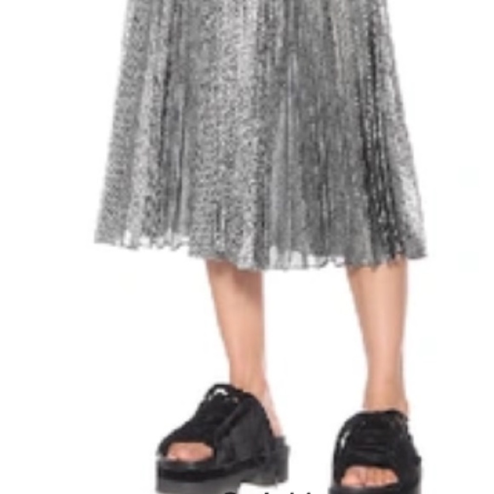 Simone Rocha velvet platform sandals in black.